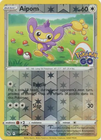 Aipom, catalogue front