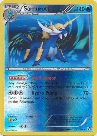 Samurott, catalogue front