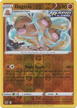 Dugtrio, catalogue front