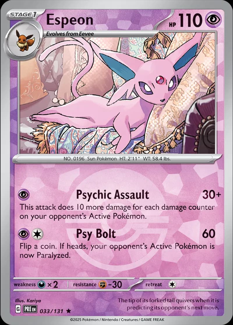 Espeon, catalogue front