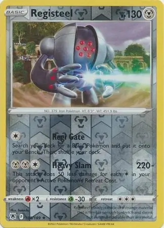Registeel, catalogue front