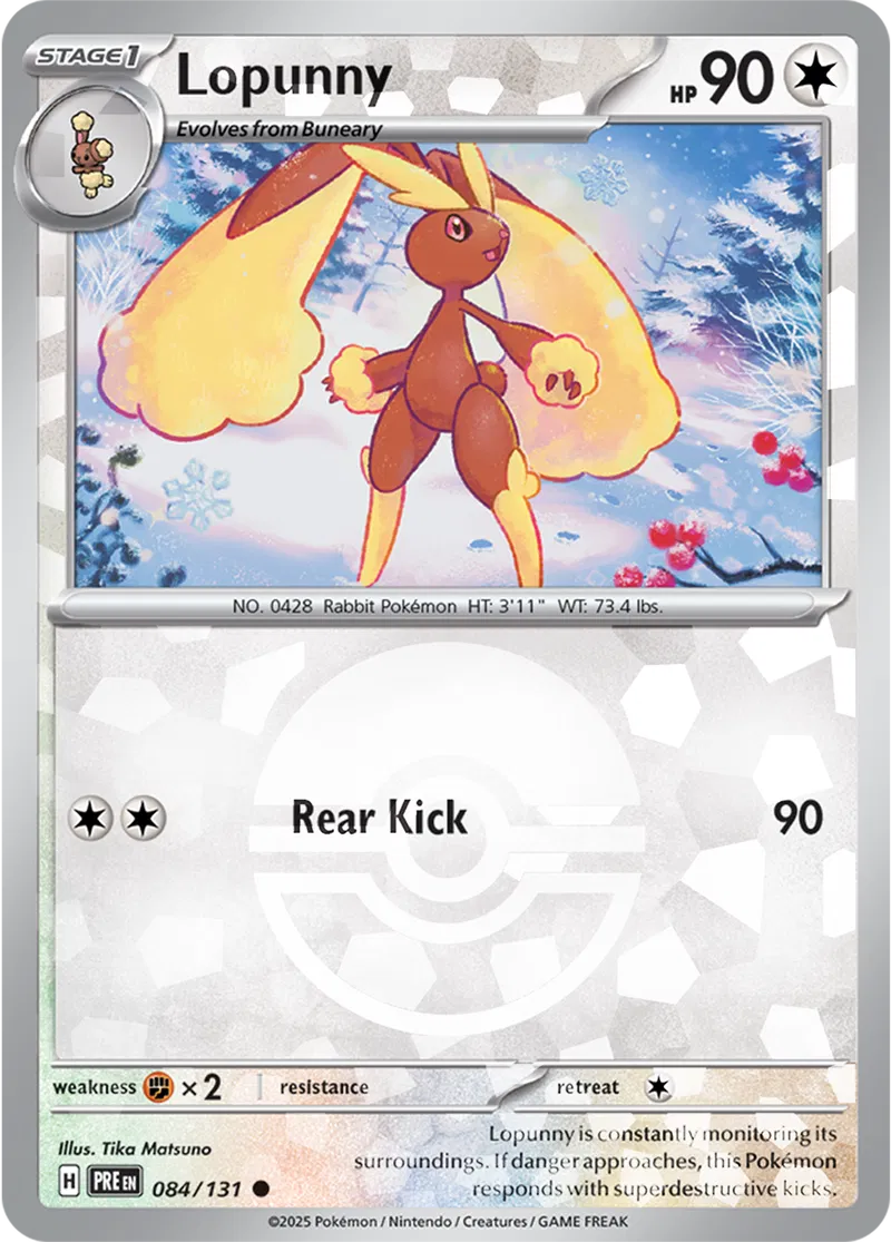 Lopunny, catalogue front