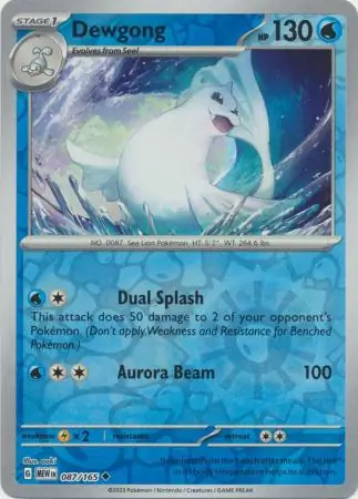 Dewgong, catalogue front