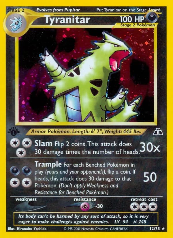 Tyranitar, catalogue front