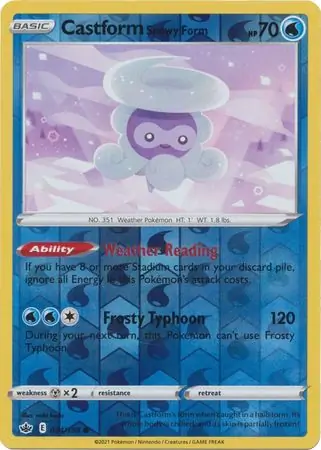 Castform Snowy Form, catalogue front