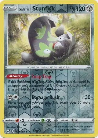 Galarian Stunfisk, catalogue front