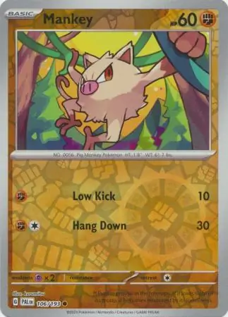 Mankey, catalogue front