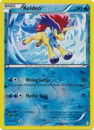 Keldeo, catalogue front