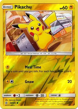 Pikachu, catalogue front