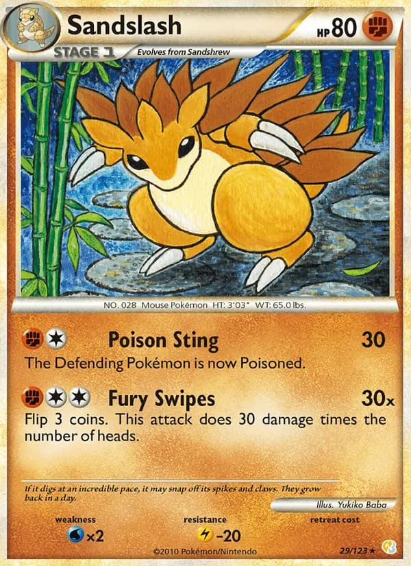 Sandslash, catalogue front