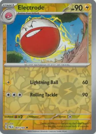 Electrode, catalogue front