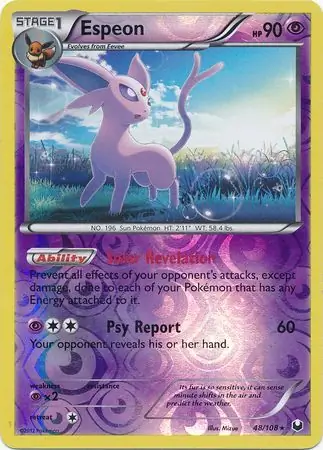 Espeon, catalogue front