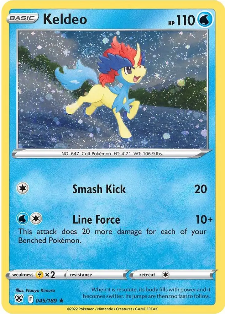 Keldeo, catalogue front