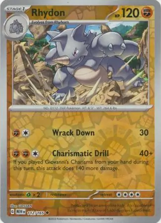 Rhydon, catalogue front