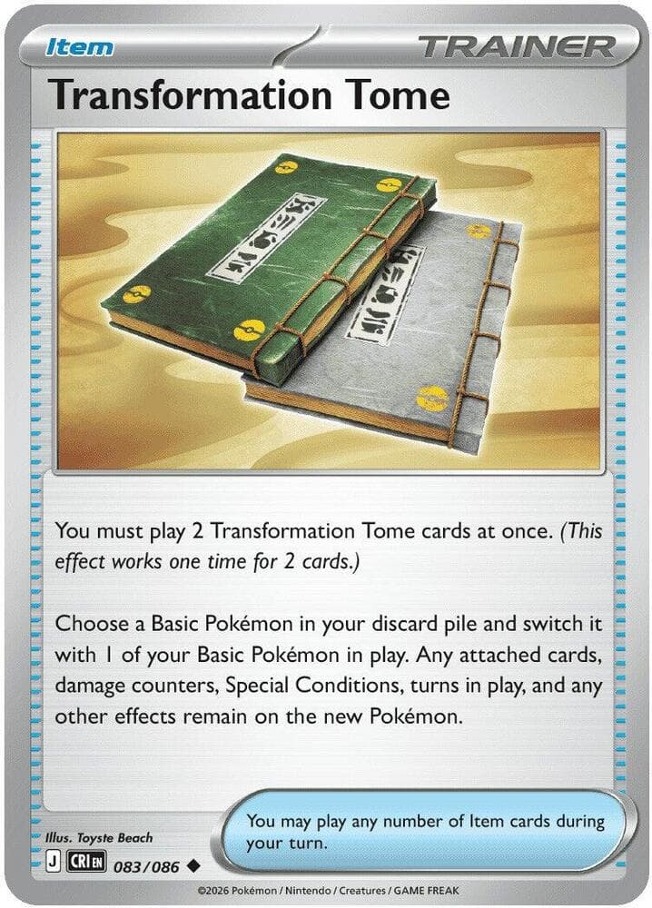 Transformation Tome, catalogue front
