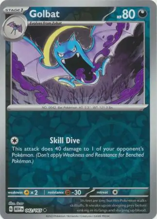 Golbat, catalogue front