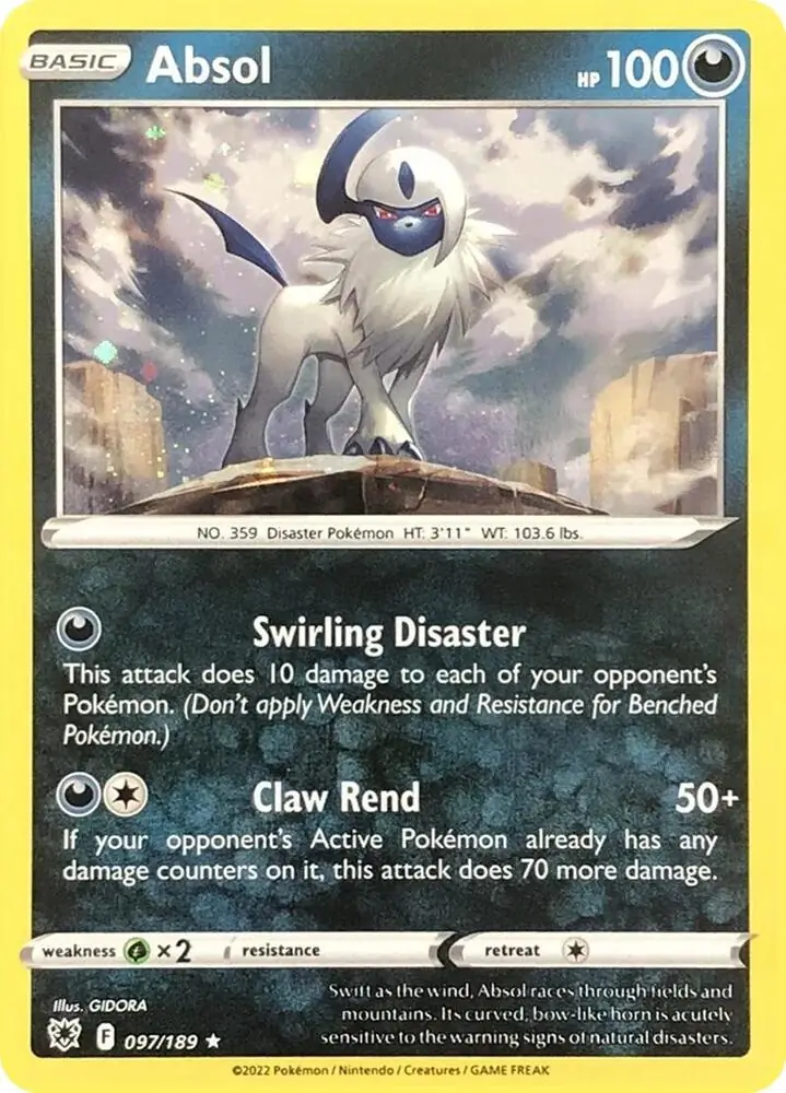 Absol, catalogue front