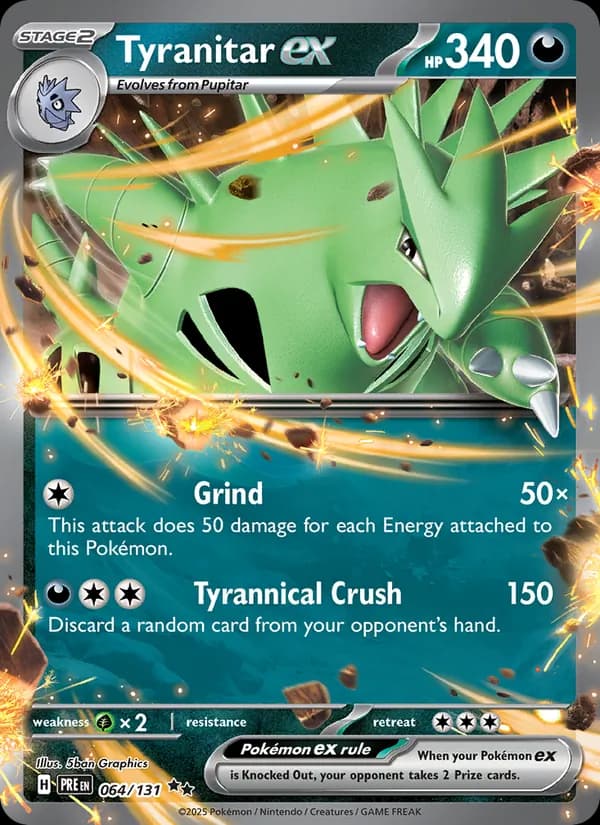 Tyranitar ex, catalogue front