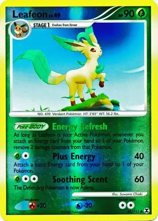 Leafeon, catalogue front