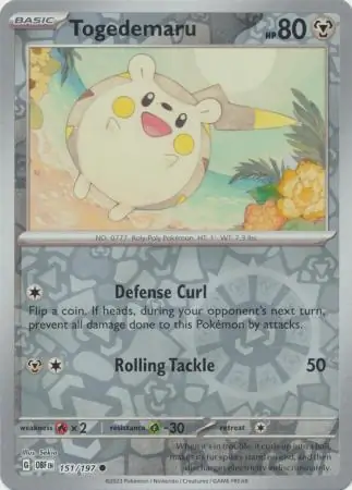 Togedemaru, catalogue front