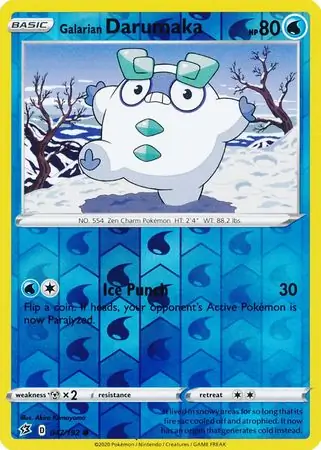 Galarian Darumaka, catalogue front