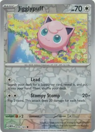 Jigglypuff, catalogue front