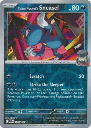 Team Rocket's Sneasel, catalogue front