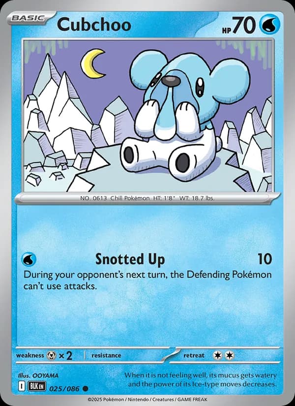 Cubchoo, catalogue front