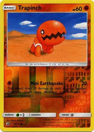 Trapinch, catalogue front