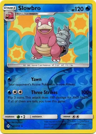 Slowbro, catalogue front