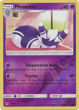 Meowstic, catalogue front