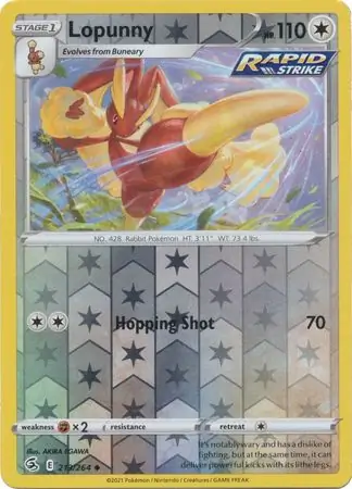 Lopunny, catalogue front