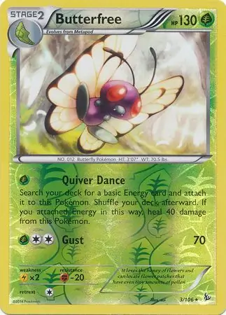 Butterfree, catalogue front