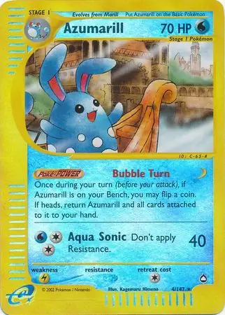 Azumarill, catalogue front