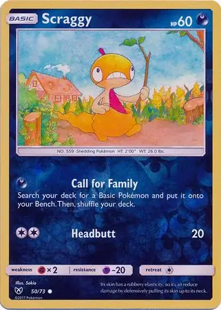 Scraggy, catalogue front