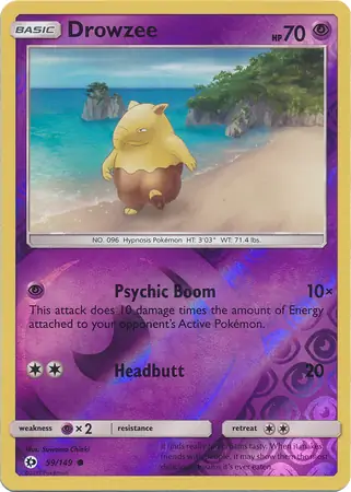 Drowzee, catalogue front