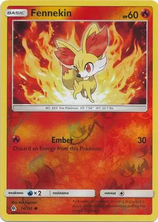 Fennekin, catalogue front