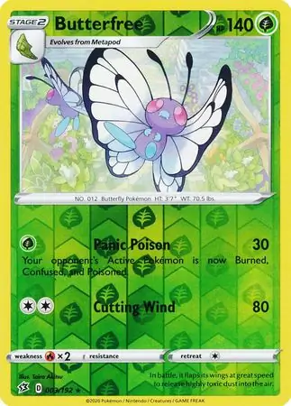 Butterfree, catalogue front