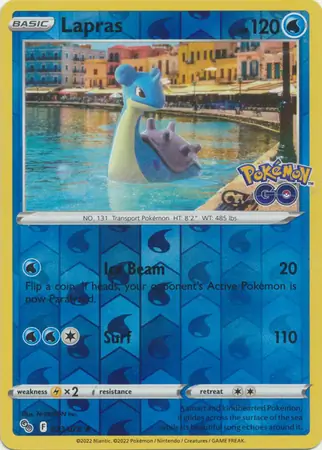 Lapras, catalogue front