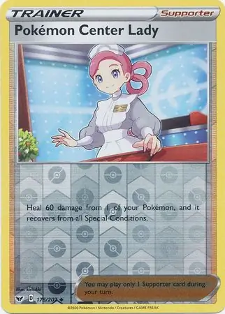 Pokémon Center Lady, catalogue front
