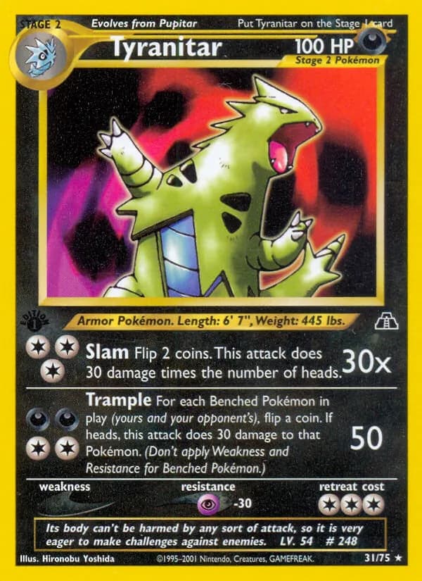 Tyranitar, catalogue front