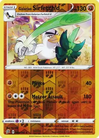 Galarian Sirfetch'd, catalogue front