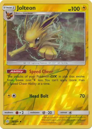Jolteon, catalogue front