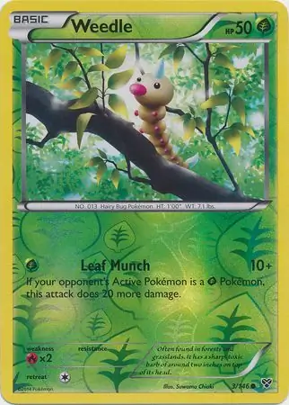 Weedle, catalogue front