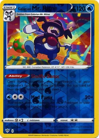 Galarian Mr. Rime, catalogue front