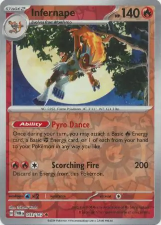 Infernape, catalogue front