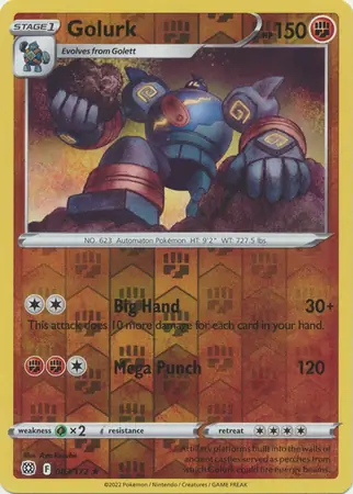 Golurk, catalogue front