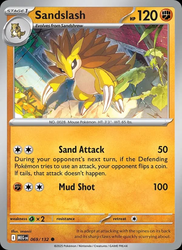 Sandslash, catalogue front