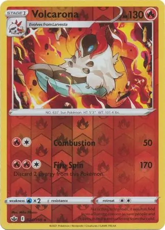 Volcarona, catalogue front