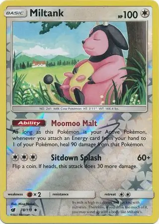 Miltank, catalogue front